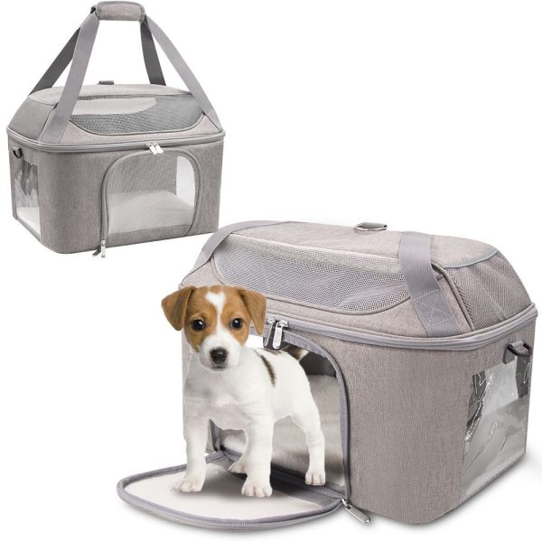 Dog Backpack Breathable Pet Carrier Bag Travel Airline Approved Transport Bag For Small Dogs