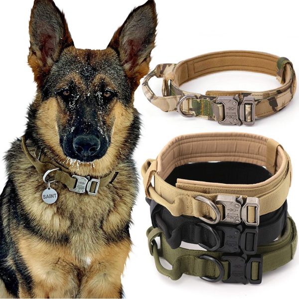 Dog Training Collar Adjustable Tactical Dog Collar And Leash Set Control Handle