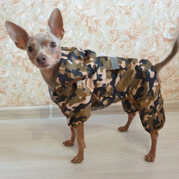 Fashion Dog Raincoat Waterproof Puppy Pet Dog Rain Coat Hooded Reflective Raining Coat