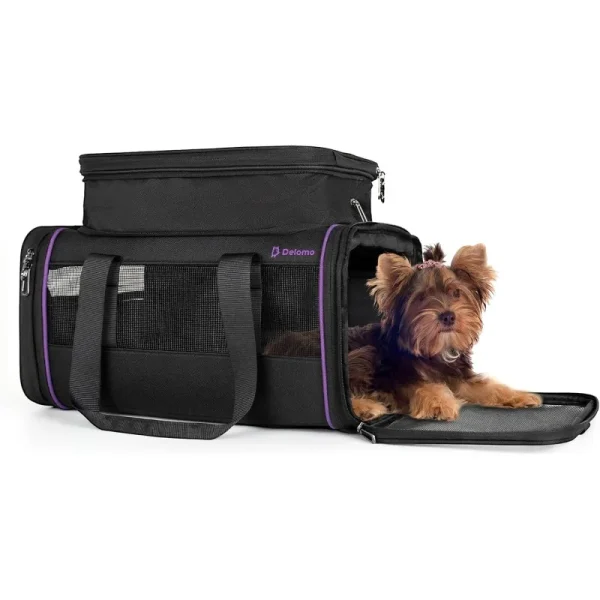 Airline Approved Pet Carrier – Durable, Expandable, Comfortable Travel Bag