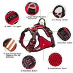 Truelove Pet Reflective Nylon Dog Harness No Pull Adjustable Medium Large Naughty Dog Vest Safety Vehicular Lead Walking Running - Image 6